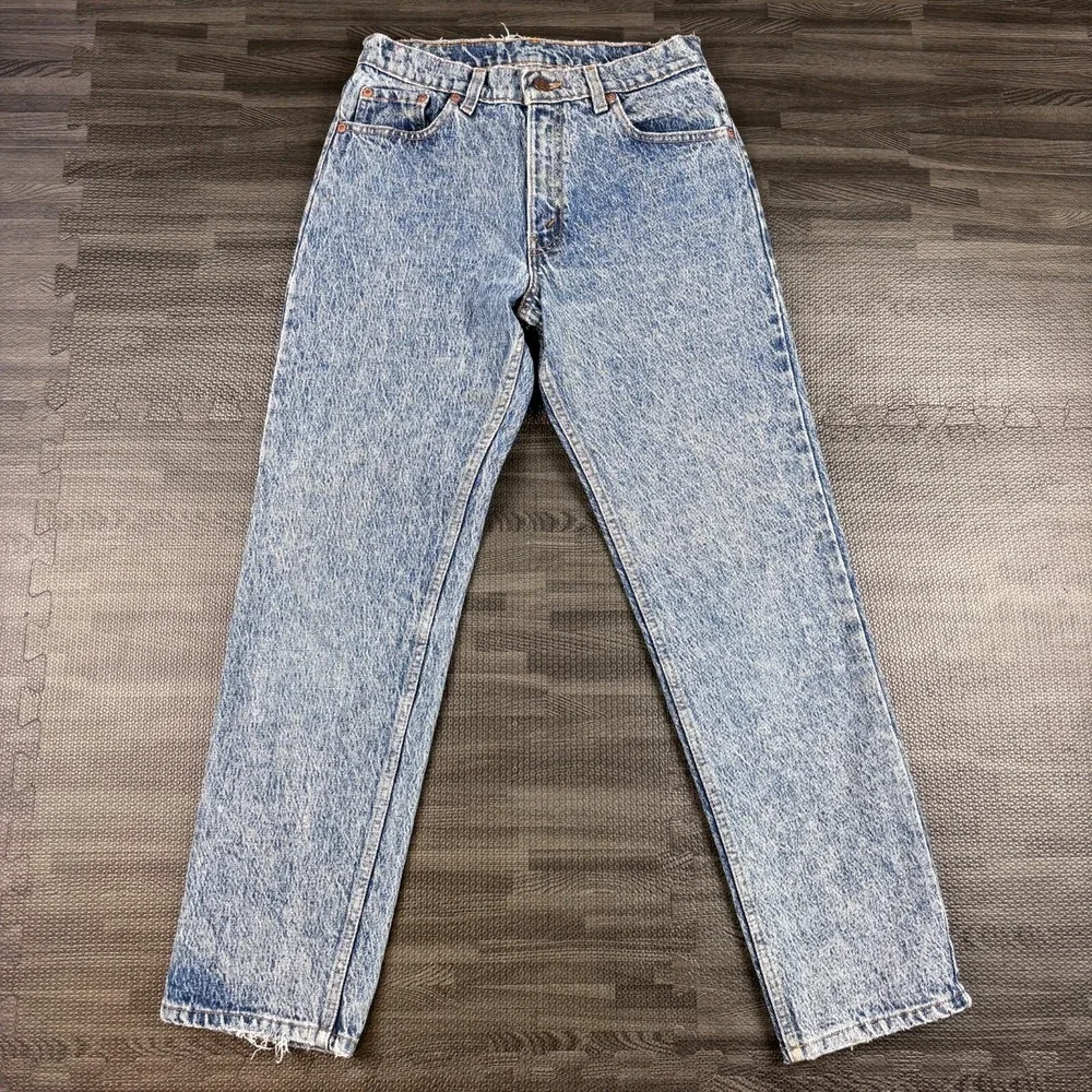 Vintage Levi's 505 Acid Wash Jeans Mens 31x30 (28x30) Denim Made In USA 80s